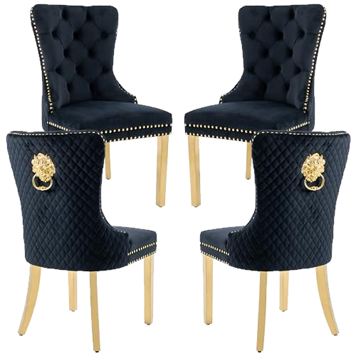 GOOLON Velvet Dining Chairs Set of 4